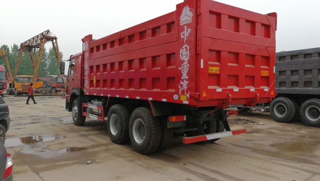 中古 371hp ダンプトラック 中古 ホー 6x4 ターパートラック マルチメディアシステム 10ホイール