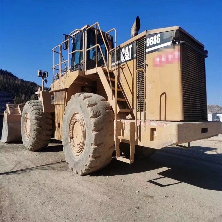 中古キャタピラー CAT 988G 988 50トンの車輪積載機 最大放出高4.46m